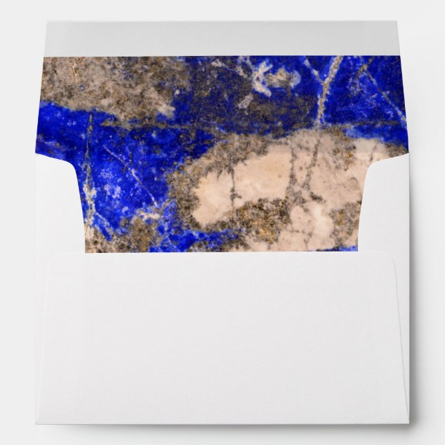 Abstract Lapis Lazuli Blue Granite blue marble  Envelope (Back (Bottom))