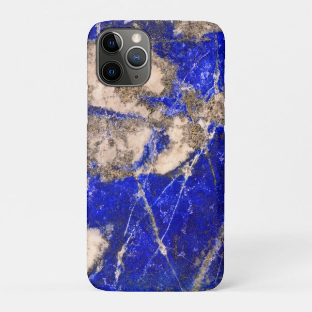 Abstract Lapis Lazuli Blue Granite Case-Mate iPhone Case (Back)