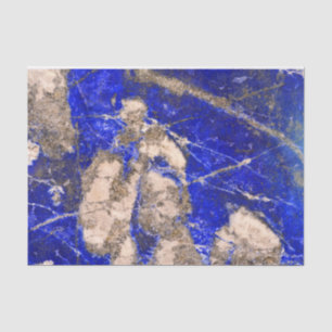 Abstract Lapis Lazuli Blue Granite Tissue Paper