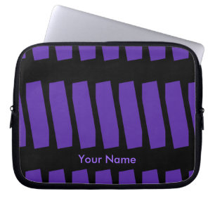 Abstract Laptop Computer Sleeve, Purple & Black Sleeve