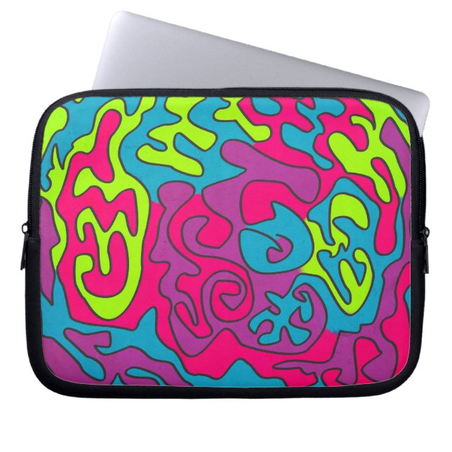 abstract laptop sleeve (Front)