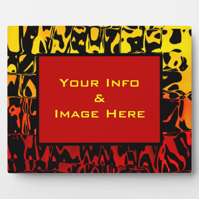 Abstract Lava Swirl Frame (Front)