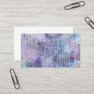 Abstract Lavender Alcohol Ink with Fine Lines Business Card