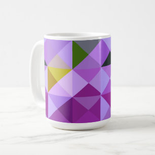 Abstract Lavender Geo Mug Cup