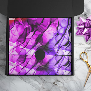 Abstract Layered Tie Dyeing Multi-Pink Tissue Paper