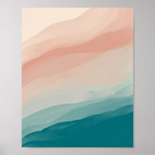 Abstract Layers Of Bondi Beach Poster