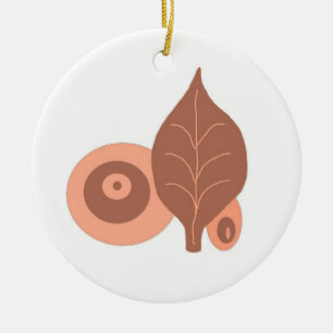 Abstract Leaf Design Ceramic Tree Decoration