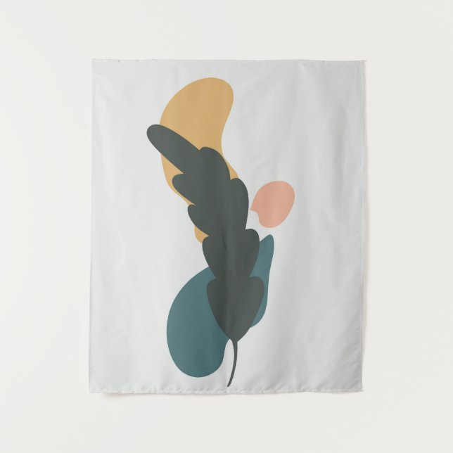 Abstract leaf design  tapestry (Front)