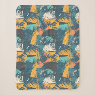 Abstract Leaf Pattern blankets