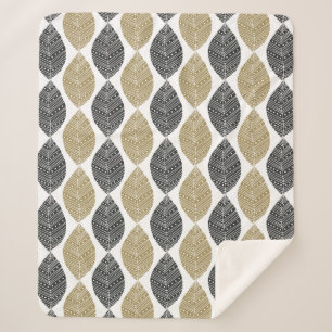 Abstract Leaf Pattern blankets