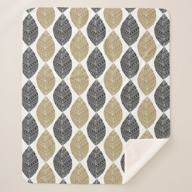 Abstract Leaf Pattern blankets (Front)