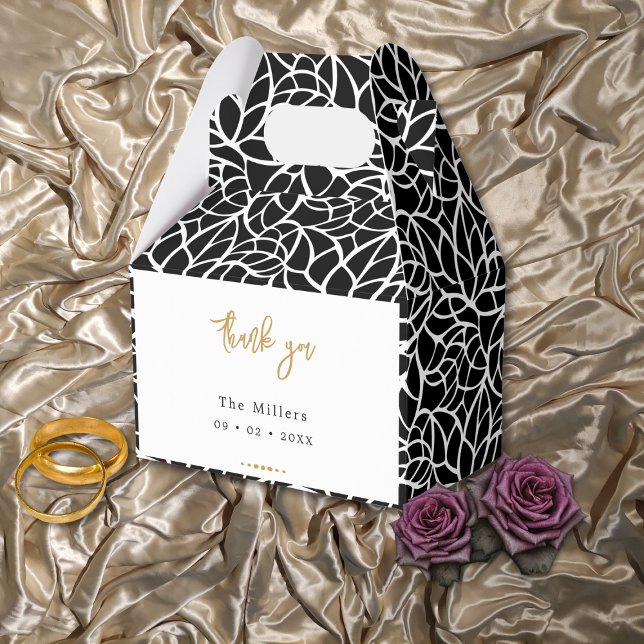 Abstract Leaf Pattern Favour Box (Abstract Leaf Pattern Favor Box)