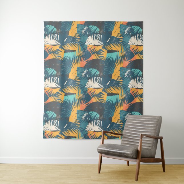 Abstract Leaf Pattern tapestries (In Situ)