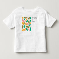Abstract Leaf Pattern Toddler T-Shirts
