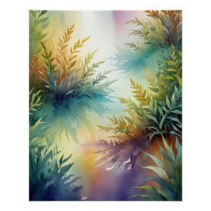 Abstract Leaf Poster Background Wallpaper Tree Art