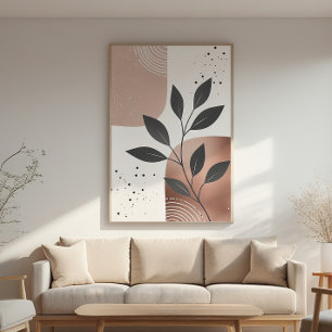 Abstract Leaf Zen - Minimalist Wall Art Poster