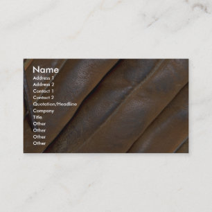 Abstract Leather baseball glove Business Card