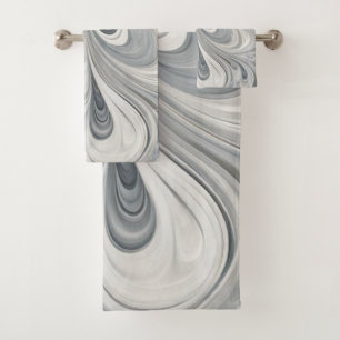 Abstract Leaves 2 Bath Towels