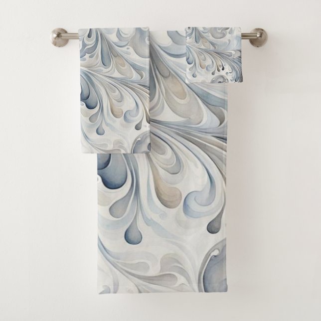 Abstract Leaves Bath Towels (Insitu)