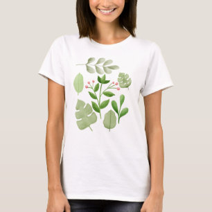 Abstract Leaves, Leaves Plant Lovers T-Shirt