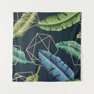 Abstract Leaves: Polygonal Line Seamless. Tapestry