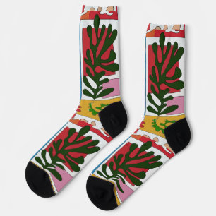 Abstract Leaves  Socks