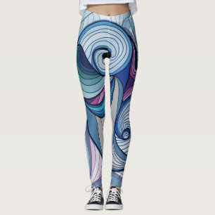 Abstract Leggings