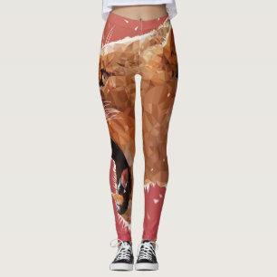 Abstract Leggings