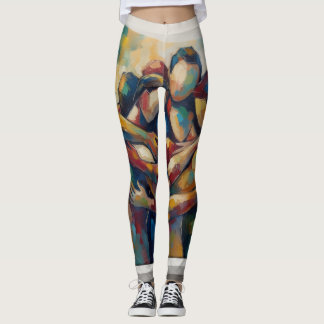 Abstract Leggings