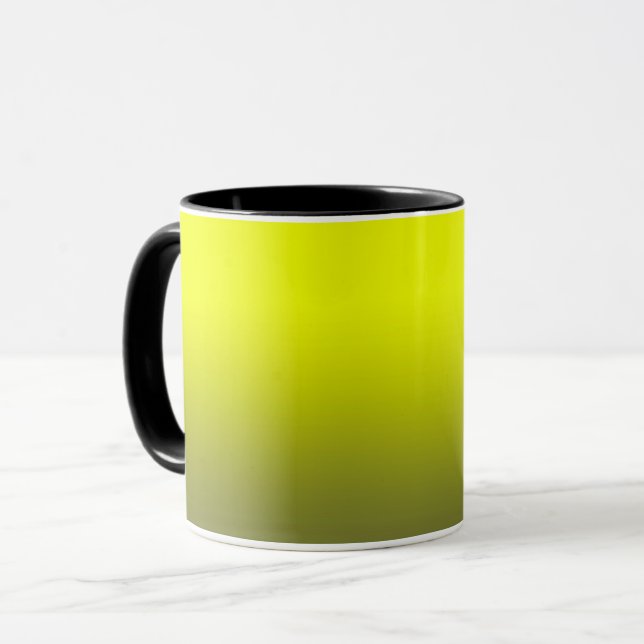 Abstract lemon bright contrast pure colour trend m mug (Front Left)