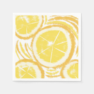 Abstract Lemon Summer Collection Napkin