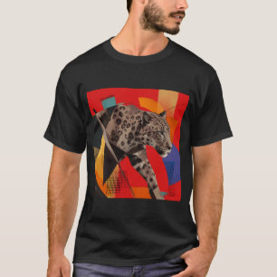 Abstract Leopard Geometric Art T-Shirt