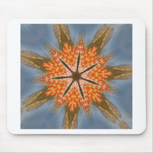 Abstract Leopard Pattern: A Kaleidoscope Effect Mouse Mat