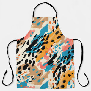 Abstract Leopard Print  Apron
