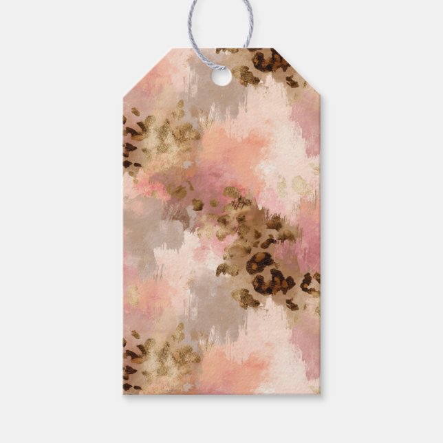 Abstract Leopard Print Gift Tag (Front)