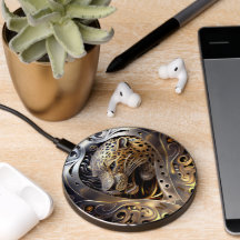 Abstract Leopard Wireless Charger