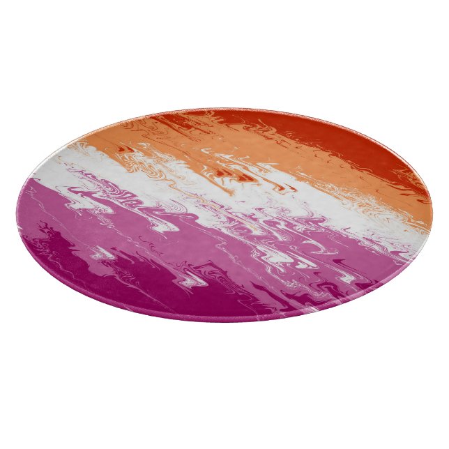 Abstract Lesbian Pride Flag      Cutting Board (Corner)
