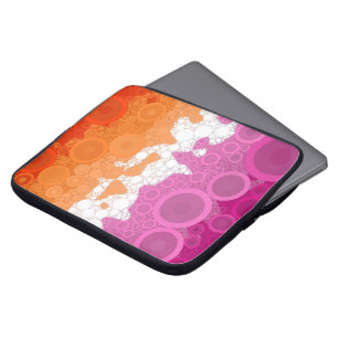 Abstract Lesbian Pride Flag     Laptop Sleeve