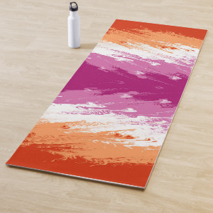 Abstract Lesbian Pride Flag     Yoga Mat