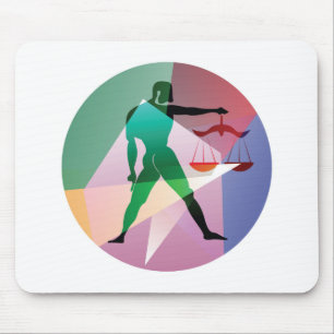 abstract libra mouse mat