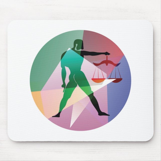 abstract libra mouse mat (Front)