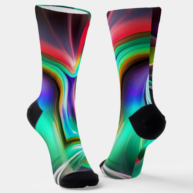 Abstract Light Dance Socks (Angled)