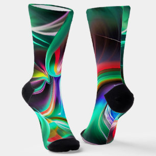 Abstract Light Dance Socks