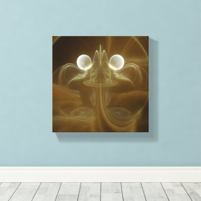 Abstract Light Energy Canvas Art (Insitu(Wood Floor))