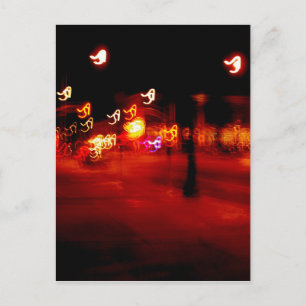 Abstract Light Painting Ploosh Postcard