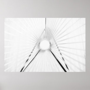 Abstract Light Tunnel Geometry Poster