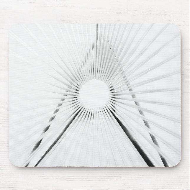 Abstract Light Tunnel Geometry Poster Mouse Mat (Front)