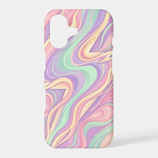 Abstract Lightning Bolt Modern iPhone Cases (Back)