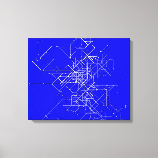 Abstract Line Art Canvas Print (Front)