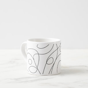 Abstract Line Art Espresso Mug
